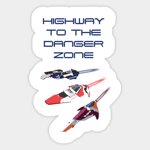 Wipeout to the Danger Zone Sticker by jays2kings